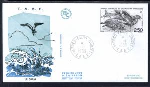 French Southern and Antarctic Territories 187 Bird U/A FDC