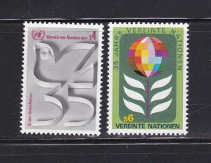 UN Vienna 12-13 Set MNH Designs