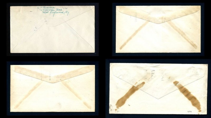 Lot of 16 Different First Day Covers cacheted and uncacheted dated 1928 to 1936