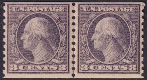 #494 Mint NH, F-VF, Line pair (CV $160) (CV $21.5 - ID35417) - Joseph Luft