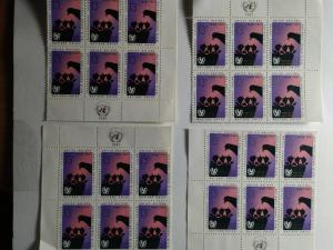 SCOTT # 99 13 CENT DESIRABLE 4 PLATE BLOCKS OF 6 MINT NEVER HINGED 1961 GEMS