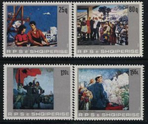 Albania MNH Sc 2077-80 Mi 2173-76 Val 5 Euro Paintings