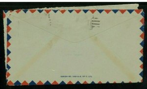 Puerto Rico 1935 Airmail Cover San Juan to San Francisco franked Scott C7