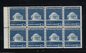 SCOTT # 1510C, BOOKLET PANE of EIGHT, MINT NH