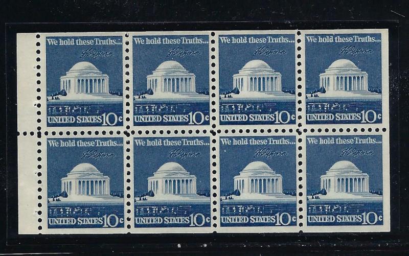SCOTT # 1510C, BOOKLET PANE of EIGHT, MINT NH