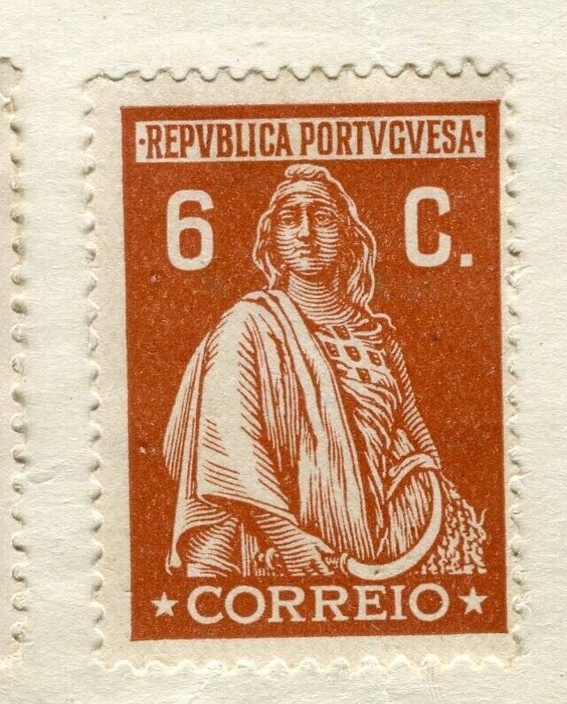 PORTUGAL; 1926 early Ceres issue Mint hinged 6c. value