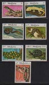 Laos MNH sc# 584-90 Reptiles 2012CV $4.90