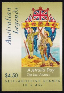 Australia Scott 1807a Booklet (2000) Mint NH VF, CV $13.00 M 