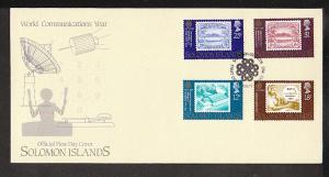 Solomon Islands 511-514 Communications 1983 U/A FDC   