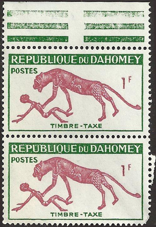 DAHOMEY - J29 - Pair - Unused - SCV-0.50