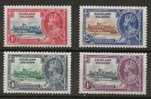 Falkland Is 77-80 MH VF 1937 SCV $55.00 (jr)