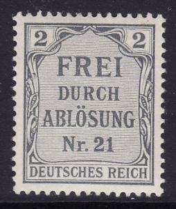 Germany #OL1 F-VF Mint Hinged *