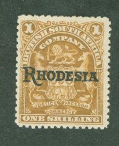 Rhodesia (1890-1923) #92c Unused Single