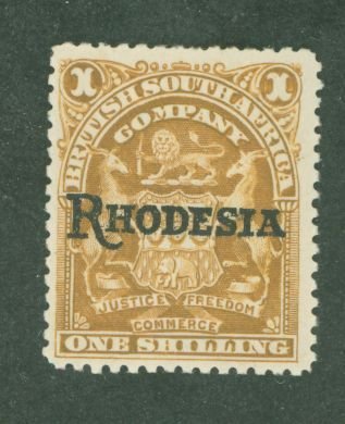 Rhodesia (1890-1923) #92c Unused Single