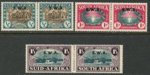 SOUTH WEST AFRICA Sc#B9-B11 1939 Huguenot Anniversary Complete Set OG MH