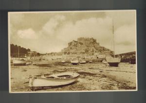 1944 Occupied Jersey Channel Isl England RPPC Postcard Cover Mont Orgueil Castle