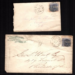 United States  114  used covers 2 diff