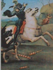 ​ST,THOMAS -1983-EASTER- FAMOUS ARTS PAINTING BY RAPHAEL- MNH LARGE SHEET VF