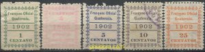 655860 USED GUATEMALA 1902 DENTADOS