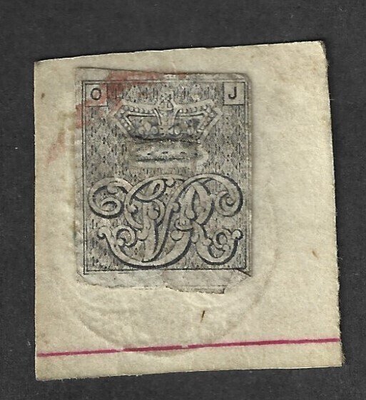 Great Britain 1 Pound Embossed 12-29-1885 Revenue Stamp & VR Revenue Stamp