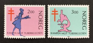 Norway 1982 #802-3, Tuberculosis, Unused/MH.