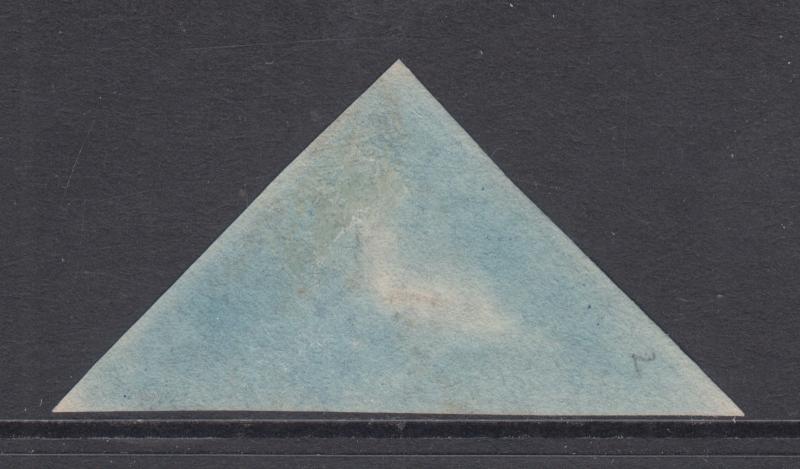 Cape of Good Hope Sc 2b, SG 2 used 1853 4p Hope Seated on blued paper, VF