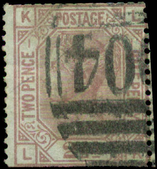 Great Britain Scott #66 Plate #1 Used