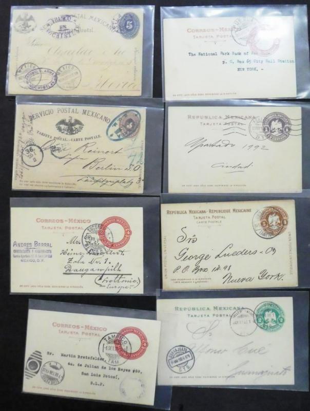 EDW1949SELL : MEXICO Fantastic Mint & Used collection of 60 Postal History items
