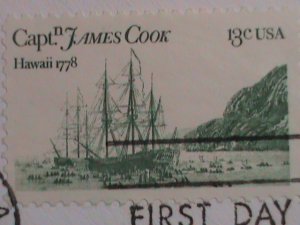 ​UNITED STATES- 1978 CAPTAIN COOK-.FIRST DAY COVER-MNH-VERY FINE