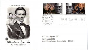 FDC 2009 SC #4380-4383 Postal Soc Commemorative - Springfield, IL - Pair - J2033