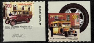 Bosnia & Herzegovina 2013 ☀ Europa CEPT - Old Cars 2v ☀ MNH**