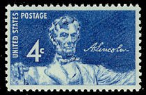 1116 Lincoln Statue F-VF MNH single