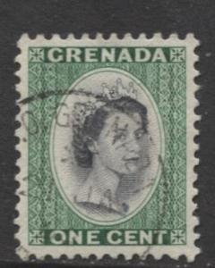 Grenada -Scott 172 -  QEII - Definitive Issue -1953 - VFU - Single 1c Stamp