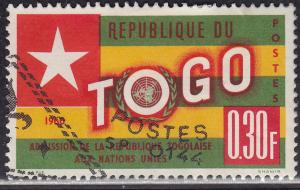 Togo 386 USED 1961 Togo's Admition to the UN .30 Fr