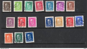 Estonia 1936/40 Pats Full set  Sc 117-33 Used 17483