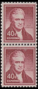 US 1050 John Marshall 40c vert pair (2 stamps) MNH 1955 