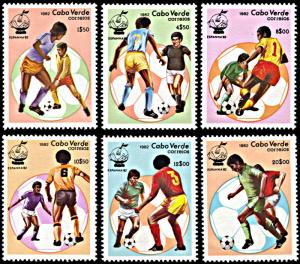 Cape Verde 446-451, MNH, World Cup Football 1982 in Spain