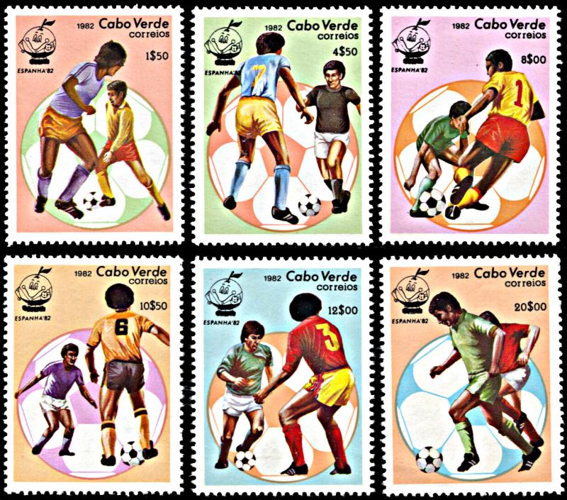 Cape Verde 446-451, MNH, World Cup Football 1982 in Spain