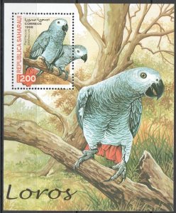 B1291 1998 Sahara Fauna Birds Loros Parrots Bl Mnh