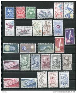 Czechoslovakia  1961 Mi 1241-1314 MH Complete Year  (-3 stmps) CV 116 euro