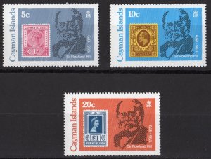 Cayman Islands 1979 Sc#426/428 STAMPS ON STAMPS/ROWLAND HILL Set (3) MNH