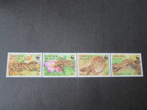 Norfolk Island 1995 Sc 596a-d WWF set MNH