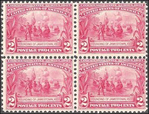 329 Mint,OG,NH... Block of 4... SCV $340.00