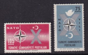 Turkey  #1545-1546  MNH  1962   NATO