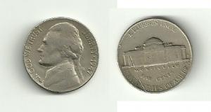 1947 S Jefferson Nickel B312