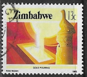 Zimbabwe ~ Scott # 500 ~ Used ~ Gold Production