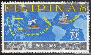 PHILIPPINES  SC# C92  USED  70s   1965  AIRMAIL     SEE SCAN