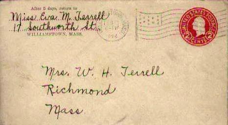 United States, Postal Stationery, Flags, Machine Cancel, Massachusetts