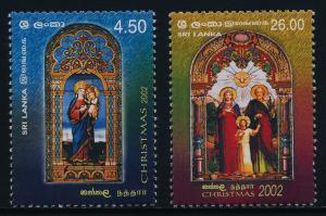 Sri Lanka 1401-2 MNH Christmas, Madonna & Child