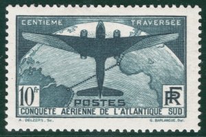 FRANCE Air Mail Scott.C17 10Fr High Value (1936) AEROPLANE Mint LMM c$290 SBG10